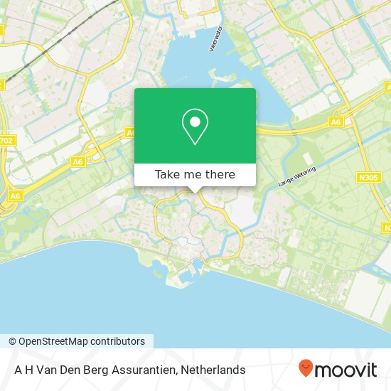 A H Van Den Berg Assurantien kaart