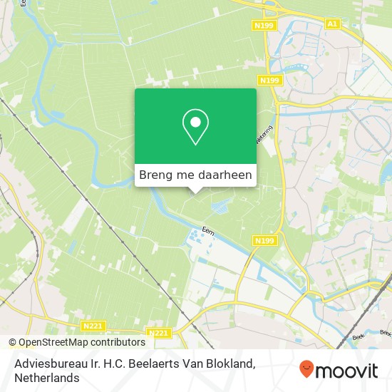 Adviesbureau Ir. H.C. Beelaerts Van Blokland kaart