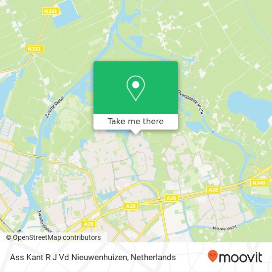 Ass Kant R J Vd Nieuwenhuizen kaart