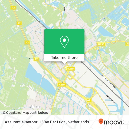 Assurantiekantoor H.Van Der Lugt. kaart