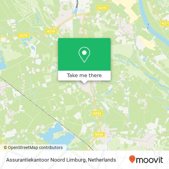 Assurantiekantoor Noord Limburg kaart