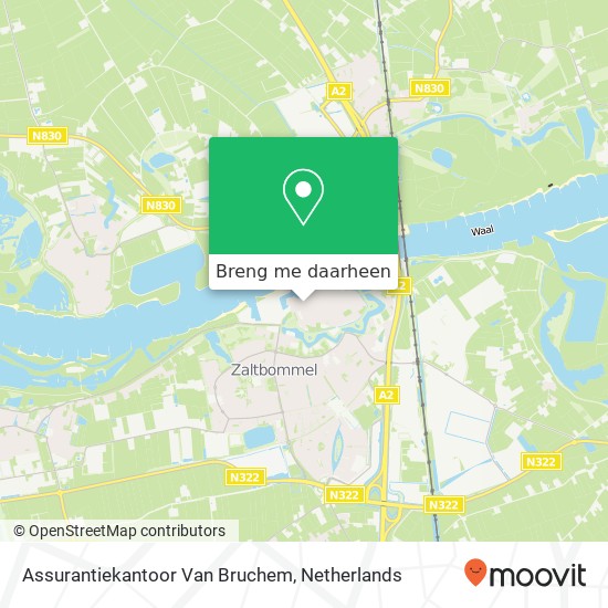 Assurantiekantoor Van Bruchem kaart