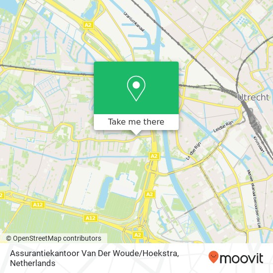 Assurantiekantoor Van Der Woude / Hoekstra kaart