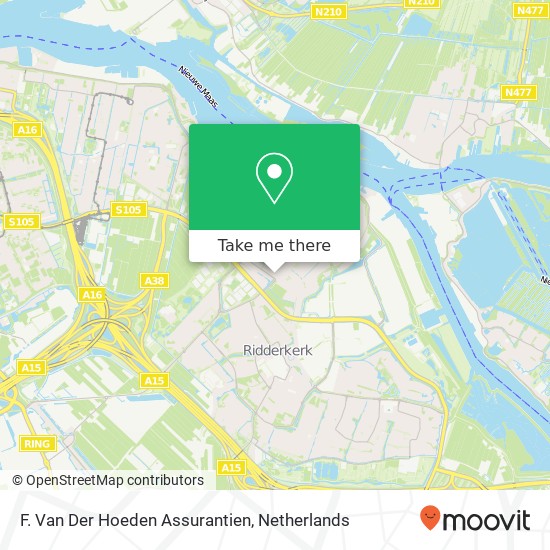 F. Van Der Hoeden Assurantien kaart