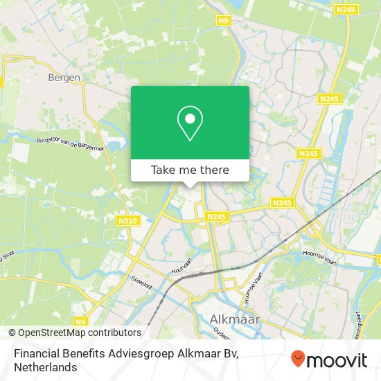 Financial Benefits Adviesgroep Alkmaar Bv kaart