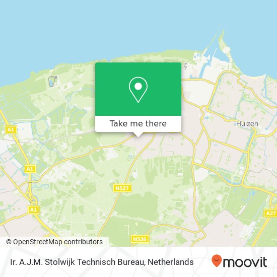 Ir. A.J.M. Stolwijk Technisch Bureau kaart
