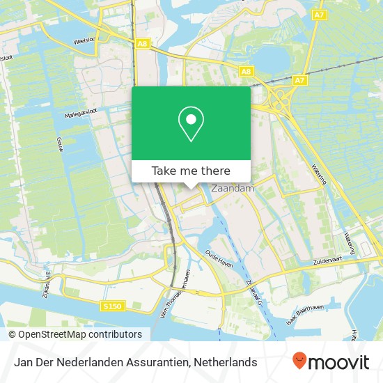 Jan Der Nederlanden Assurantien kaart
