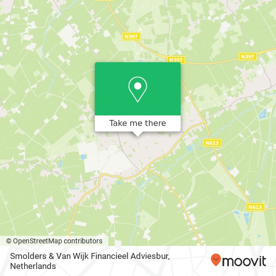 Smolders & Van Wijk Financieel Adviesbur kaart
