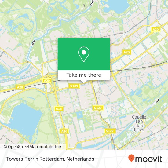 Towers Perrin Rotterdam kaart
