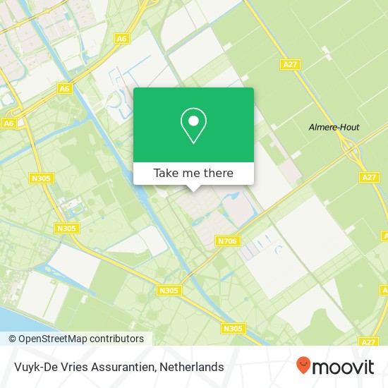 Vuyk-De Vries Assurantien kaart