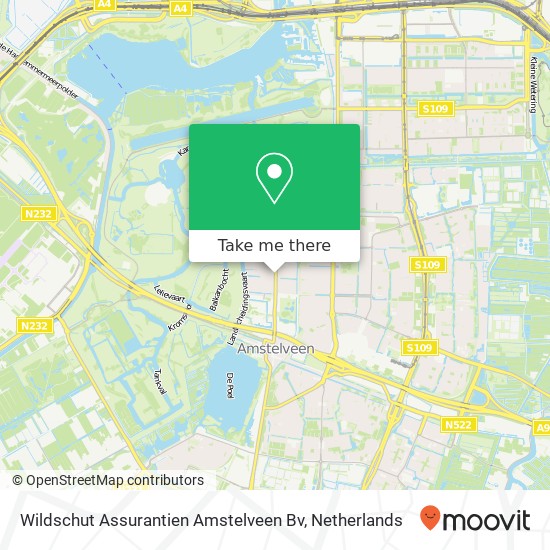 Wildschut Assurantien Amstelveen Bv kaart