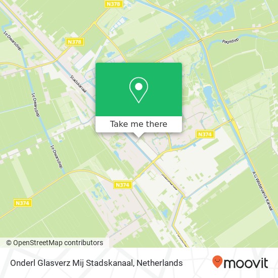 Onderl Glasverz Mij Stadskanaal kaart