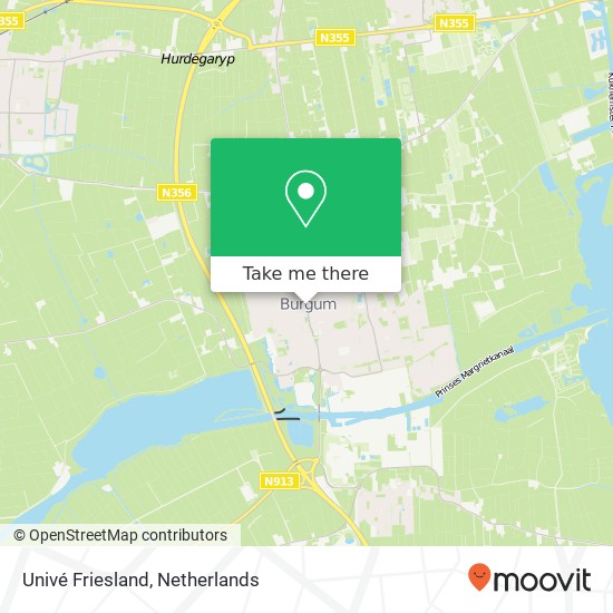 Univé Friesland kaart