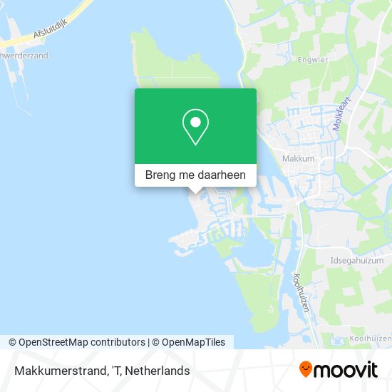 Makkumerstrand, 'T kaart