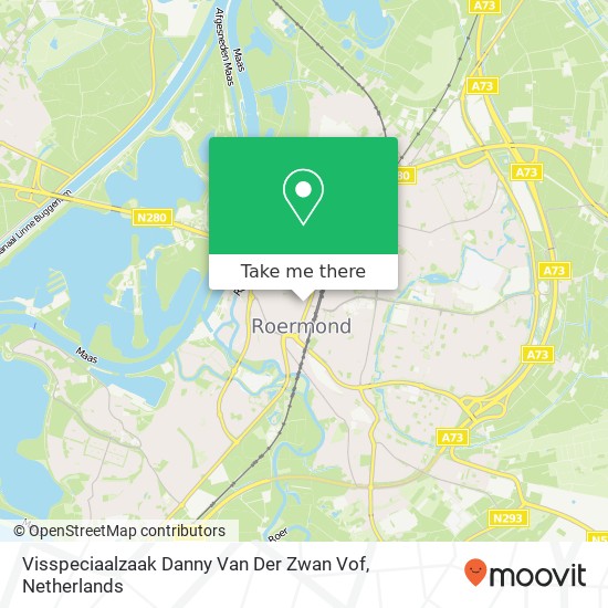 Visspeciaalzaak Danny Van Der Zwan Vof kaart