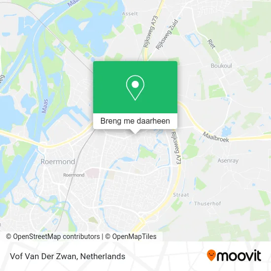 Vof Van Der Zwan kaart