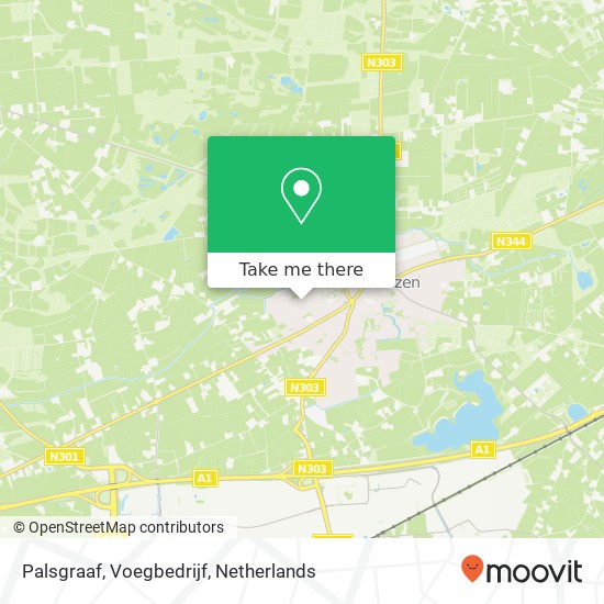 Palsgraaf, Voegbedrijf kaart