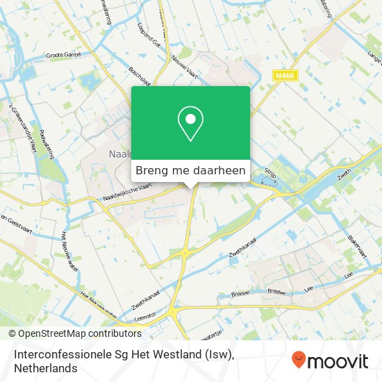 Interconfessionele Sg Het Westland (Isw) kaart