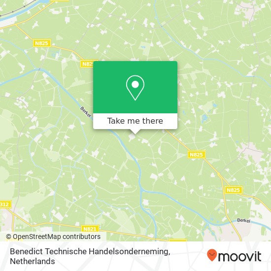 Benedict Technische Handelsonderneming kaart