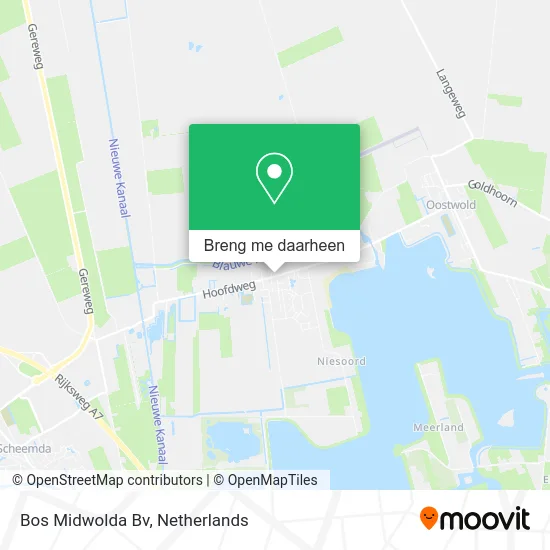 Bos Midwolda Bv kaart