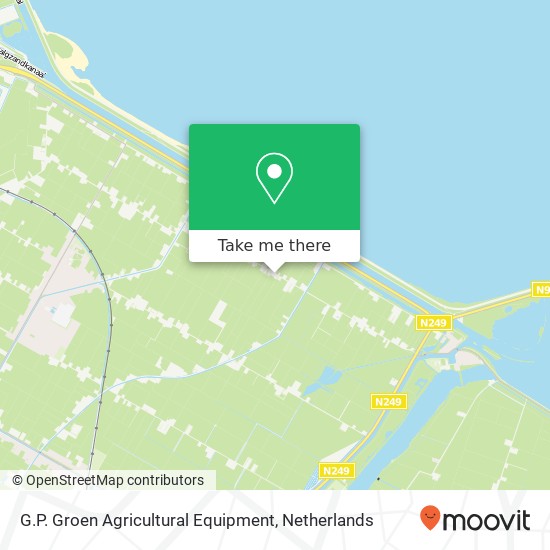G.P. Groen Agricultural Equipment kaart