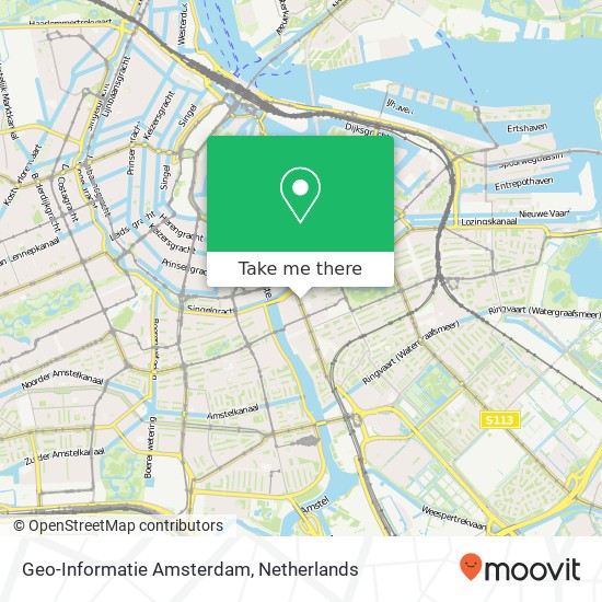 Geo-Informatie Amsterdam kaart