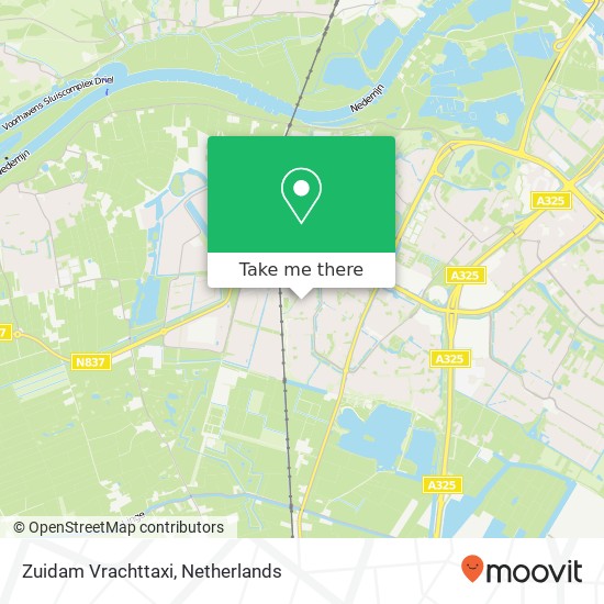 Zuidam Vrachttaxi kaart