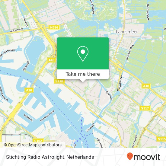 Stichting Radio Astrolight kaart