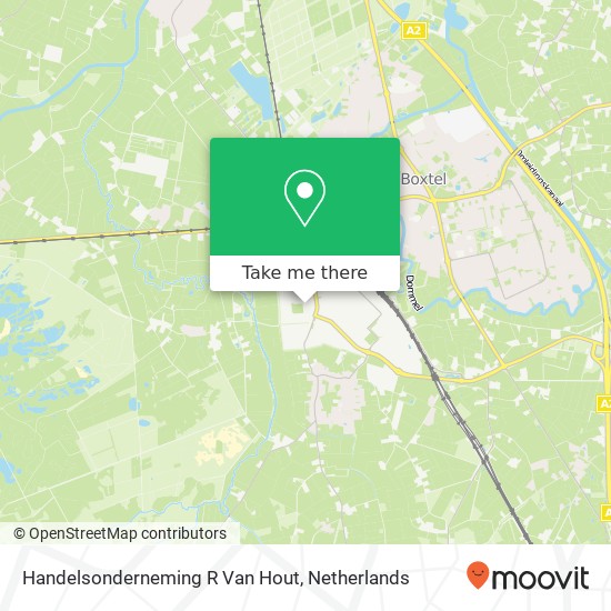 Handelsonderneming R Van Hout kaart