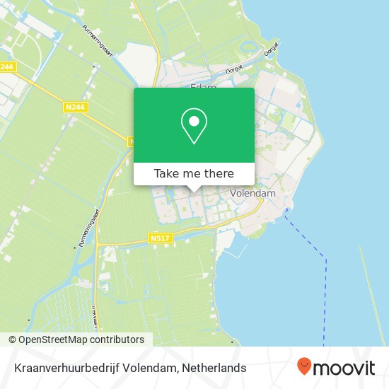 Kraanverhuurbedrijf Volendam kaart