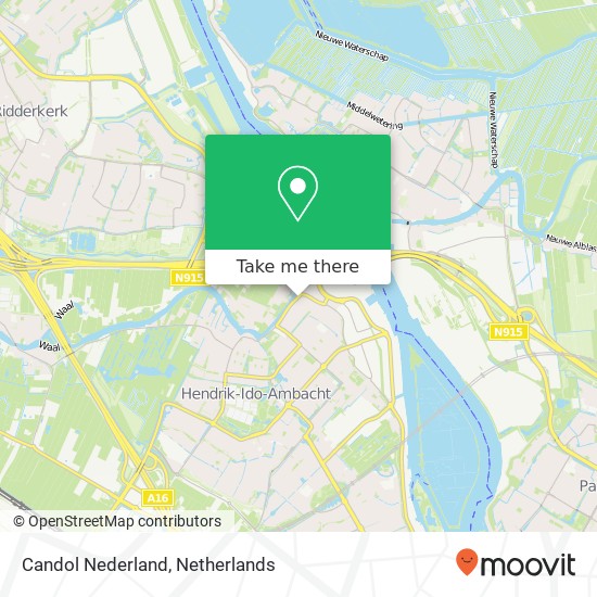 Candol Nederland kaart