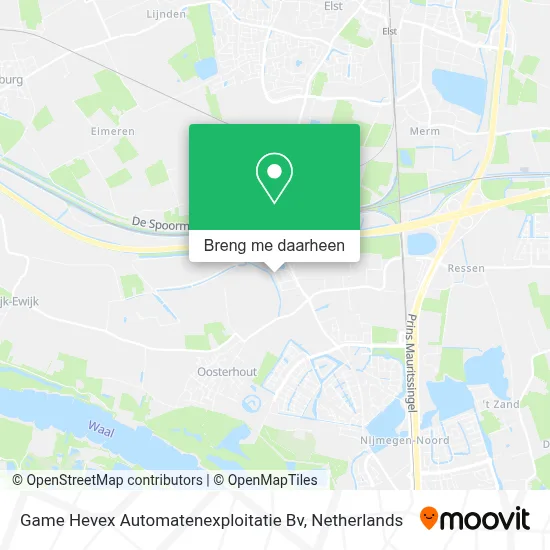 Game Hevex Automatenexploitatie Bv kaart
