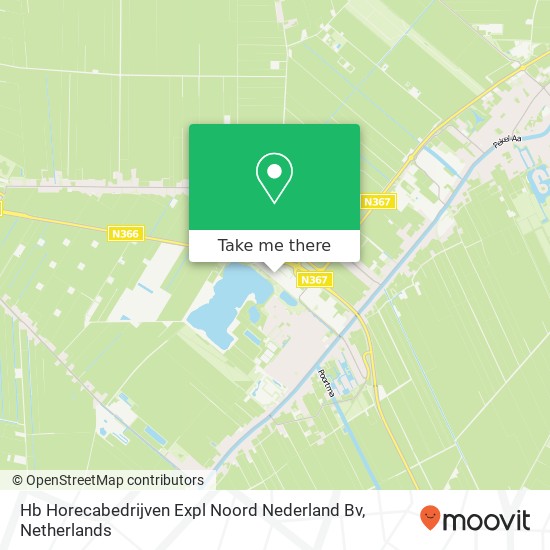 Hb Horecabedrijven Expl Noord Nederland Bv kaart