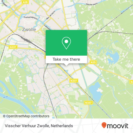 Visscher Verhuur Zwolle kaart