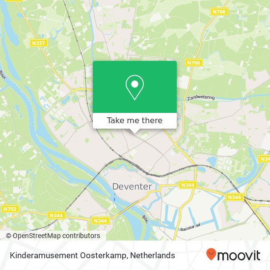 Kinderamusement Oosterkamp kaart