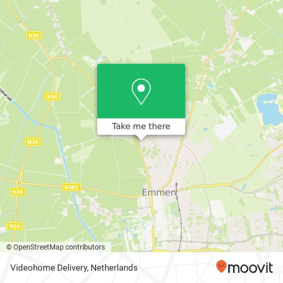 Videohome Delivery kaart