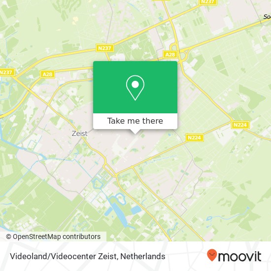 Videoland/Videocenter Zeist kaart