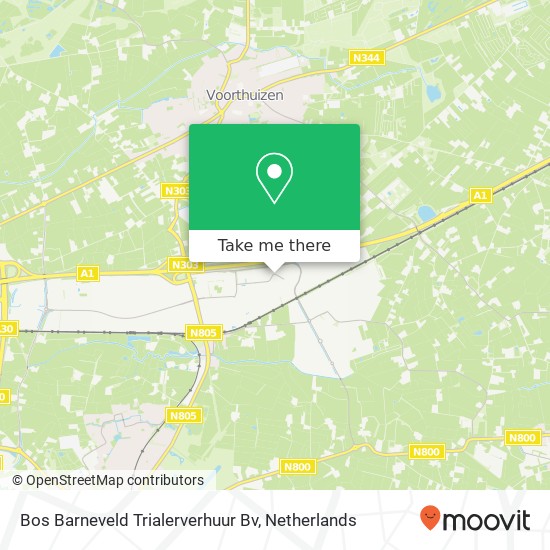 Bos Barneveld Trialerverhuur Bv kaart