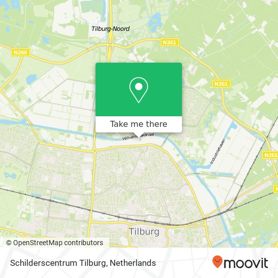 Schilderscentrum Tilburg kaart