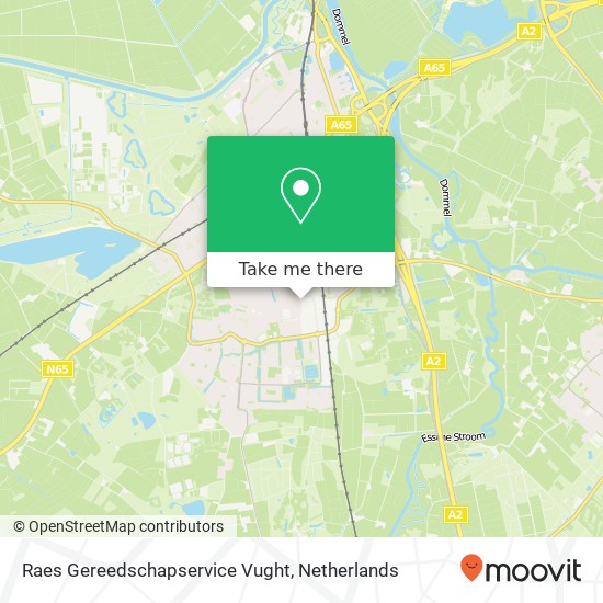 Raes Gereedschapservice Vught kaart