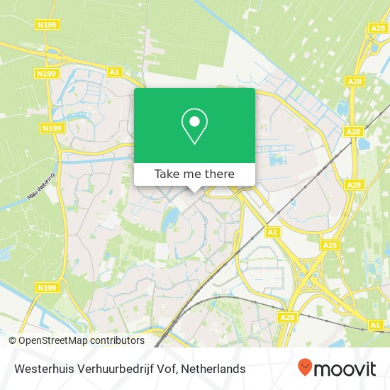 Westerhuis Verhuurbedrijf Vof kaart