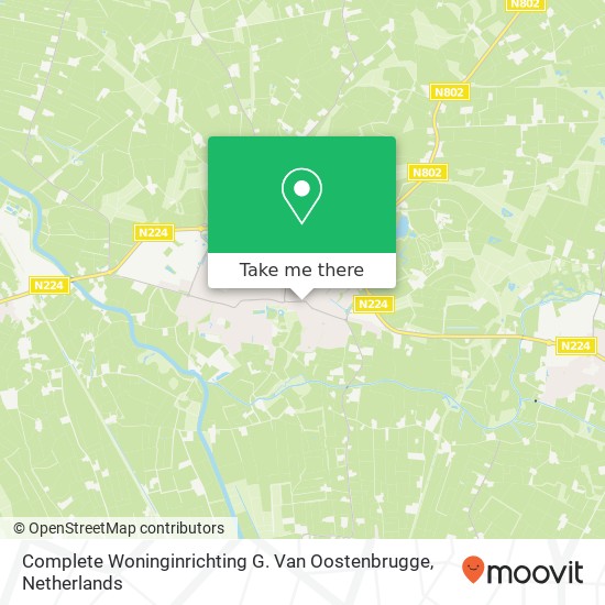 Complete Woninginrichting G. Van Oostenbrugge kaart