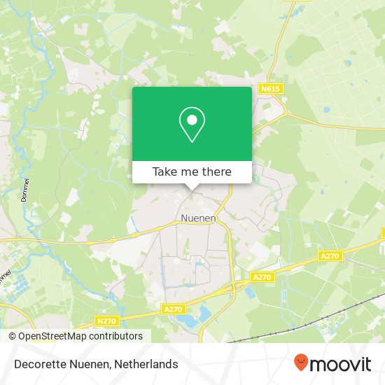 Decorette Nuenen kaart