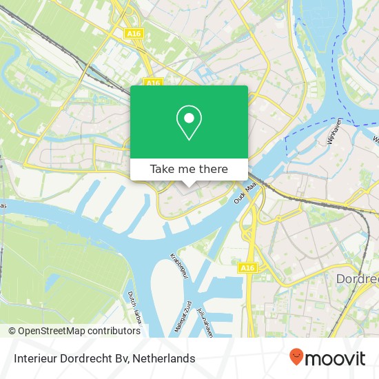 Interieur Dordrecht Bv kaart