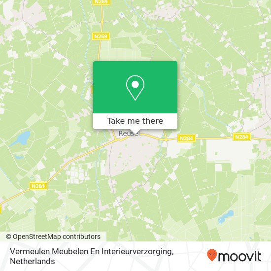 Vermeulen Meubelen En Interieurverzorging kaart