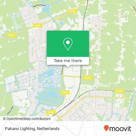 Pakano Lighting kaart