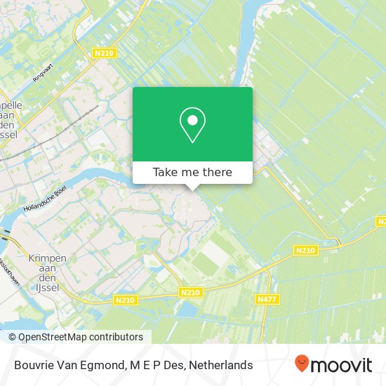 Bouvrie Van Egmond, M E P Des kaart