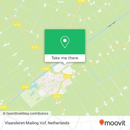 Vlaanderen Mailing Vof kaart