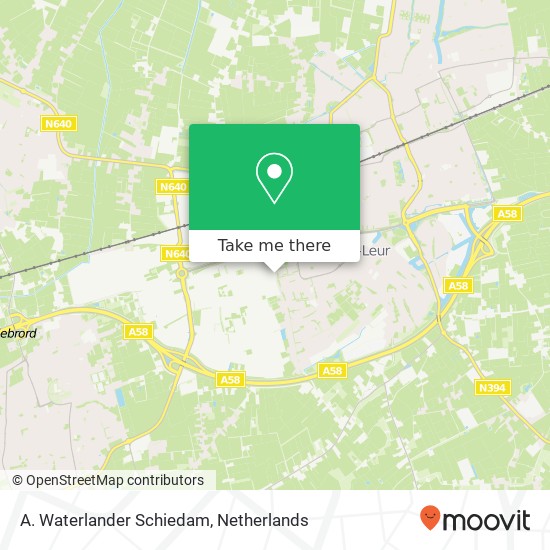 A. Waterlander Schiedam kaart