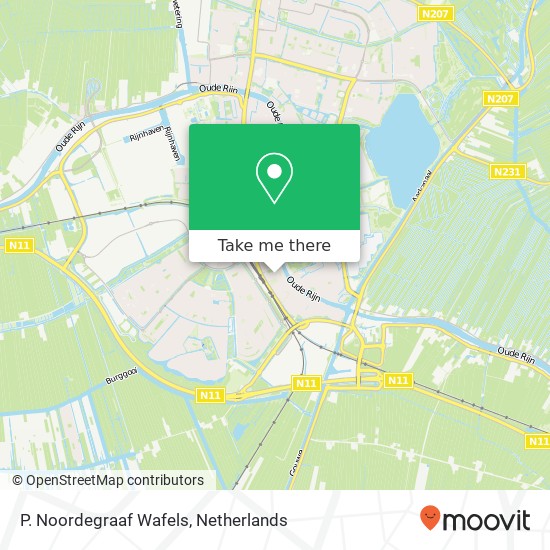 P. Noordegraaf Wafels kaart